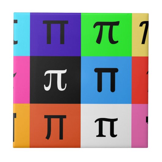 colorblock happy pi日 タイル (正面)