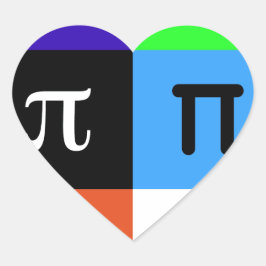 colorblock happy pi日 ハートシール