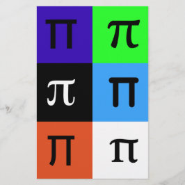 colorblock happy pi日 便箋
