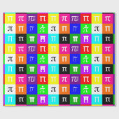 colorblock happy pi day数値幾何学 ラッピングペーパー (フラット)