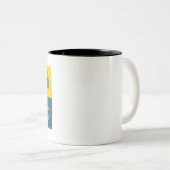 colorblock hebrew hanukkah ツートーンマグカップ (正面右)