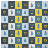 colorblock hebrew hanukkah ファブリック (見本)