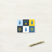 colorblock hebrew hanukkah ポストイット (デスク上)