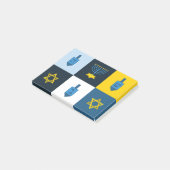 colorblock hebrew hanukkah ポストイット (アングル)