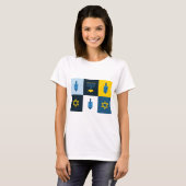 colorblock hebrew hanukkah tシャツ (正面フル)