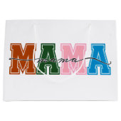 Colorblock MAMA抱き枕 – 両面と素晴らしい ラージペーパーバッグ (正面)