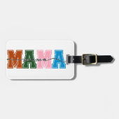 Colorblock Mama荷物タグ – ママの旅行スタイル ラゲッジタグ (正面横)