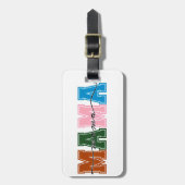 Colorblock Mama荷物タグ – ママの旅行スタイル ラゲッジタグ (正面縦)