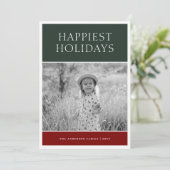 Colorblock Photo Holiday Card シーズンカード (スタンド正面)