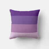 Colorblock Purple Horizontalストライプ クッション (裏面)