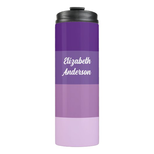 Colorblock Purple Horizontalストライプ タンブラー (正面)