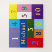 ColorBlocks + Name & Numbers 16"x20"オーバーサイズPc ジグソーパズル (縦)