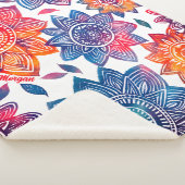 Colorburst Mandala Garden - Boho 鮮やか Gift シェルパブランケット (3/4)
