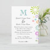 Colorburst Monogram結婚の 招待状 (スタンド正面)