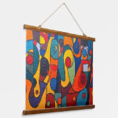 Colorcube 1キュビカラフルズム 吊り下げ型タペストリー (傾斜あり)