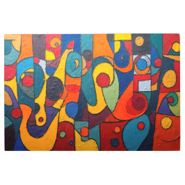 Colorcube 1キュービズムカラフルメタルウォールアート メタルプリント