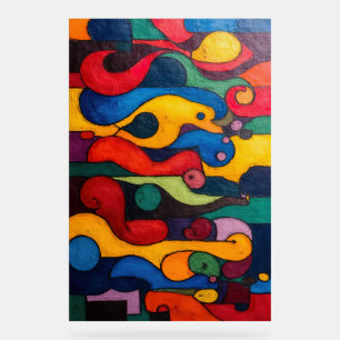 Colorcube 2キュビズムカラフルアクリル記号 アクリルサイン