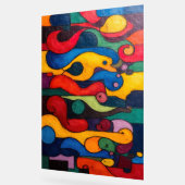 Colorcube 2キュビズムカラフルアクリル記号 アクリルサイン (傾斜)