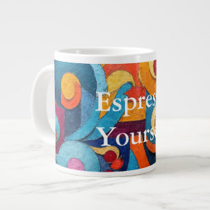 Colorcube 4カラフルキュービズム専門マグカップ ジャンボコーヒーマグカップ