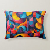 Colorcube 6キュービズムカラフルアクセント枕 アクセントクッション (正面)