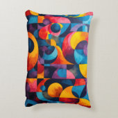 Colorcube 6キュービズムカラフルアクセント枕 アクセントクッション (裏面(縦))