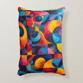 Colorcube 6キュービズムカラフルアクセント枕 アクセントクッション (正面(垂直))