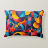 Colorcube 6キュービズムカラフルアクセント枕 アクセントクッション (裏面)