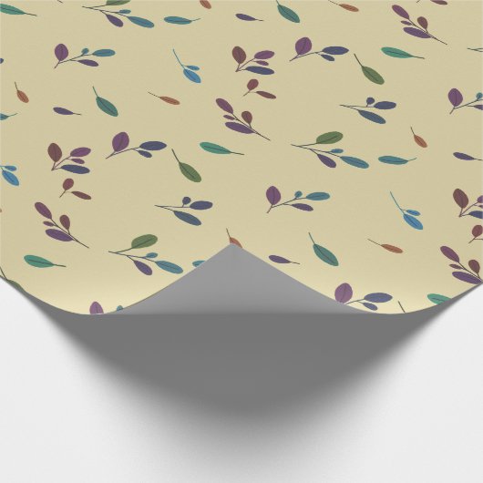 Colored branches/leaves ラッピングペーパー (角)