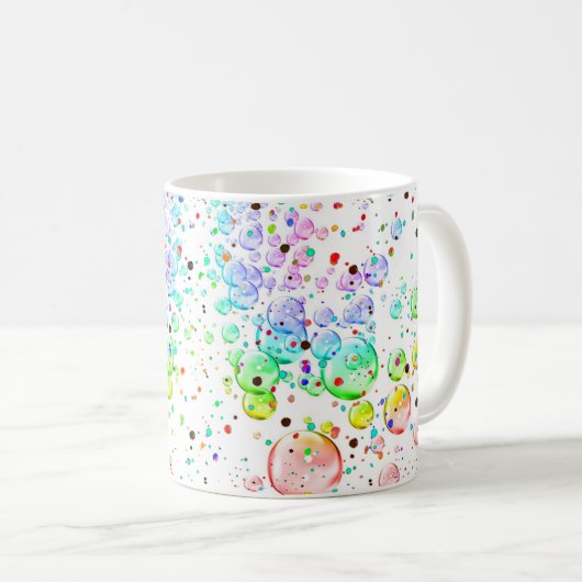 Colored Bubbles Coffee Mug コーヒーマグカップ (正面右)