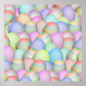 Colored Easter Eggs Background ポスター (正面)