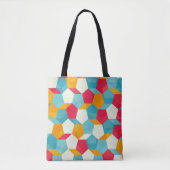 colored mosaic seamless pattern トートバッグ (正面)