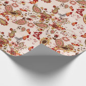 Colored paisley patterned wrapping paper ラッピングペーパー (角)