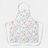Colored Party Confetti Pattern エプロン (正面)