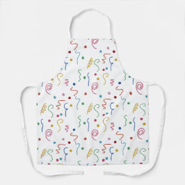 Colored Party Confetti Pattern エプロン