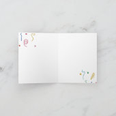 Colored Party Confetti Pattern カード (内部)