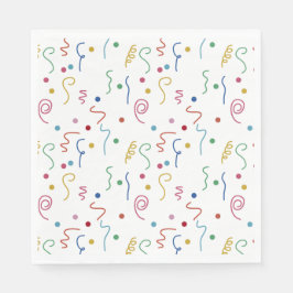 Colored Party Confetti Pattern スタンダードランチョンナプキン