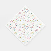 Colored Party Confetti Pattern スタンダードランチョンナプキン (角)
