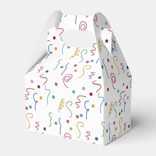 Colored Party Confetti Pattern フェイバーボックス (裏面サイド)