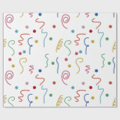 Colored Party Confetti Pattern ラッピングペーパー (フラット)