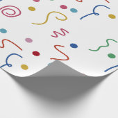 Colored Party Confetti Pattern ラッピングペーパー (角)