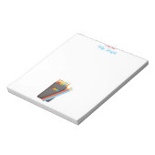 Colored Pencil Palette Kindergarten Teacher Notepa ノートパッド (回転)