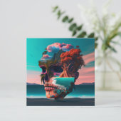 Colored Skull Head カード (スタンド正面)