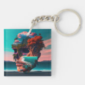 Colored skull head キーホルダー (裏面)