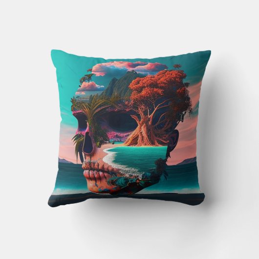 Colored Skull Head クッション (裏面)