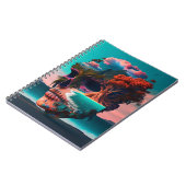 Colored skull head ノートブック (左側)