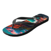 Colored Skull Head ビーチサンダル (アングル)