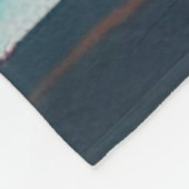 Colored Skull Head フリースブランケット (角)