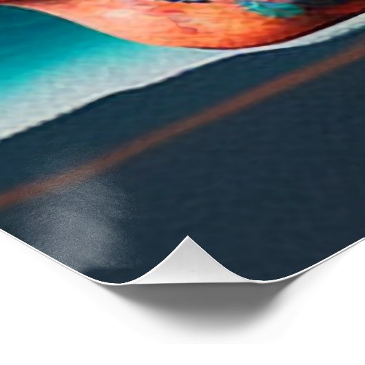 Colored skull head ポスター (コーナー)