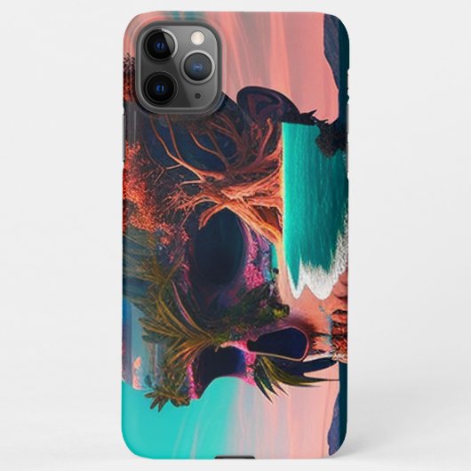 Colored skull head iPhoneケース (裏面)