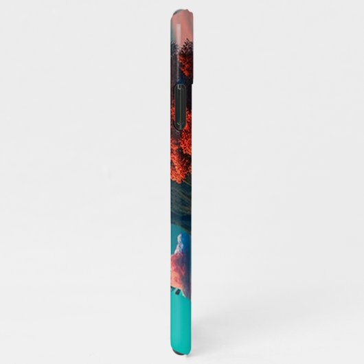 Colored skull head iPhoneケース (右側)